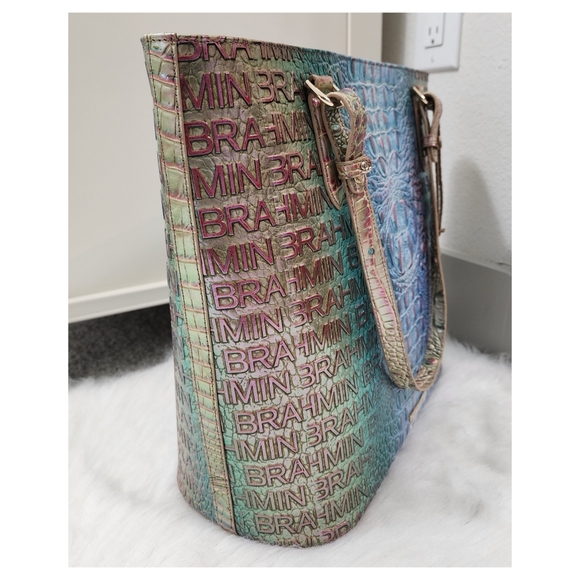 NWT Brahmin Ezra Multi Adama Geniune Leather w/dustbag - Picture 2 of 10